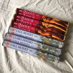 New 6 Packs of Incense Sticks Aromatherapy Manifest Love Money